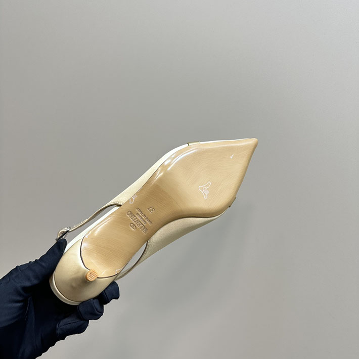 最高級ヴァレンティノスーパーコピー靴 ヴァレンティノパンプスコピー VALENTINO パンプス 歩きやすい ローヒール 2412290 ゴールド - 画像 (2)
