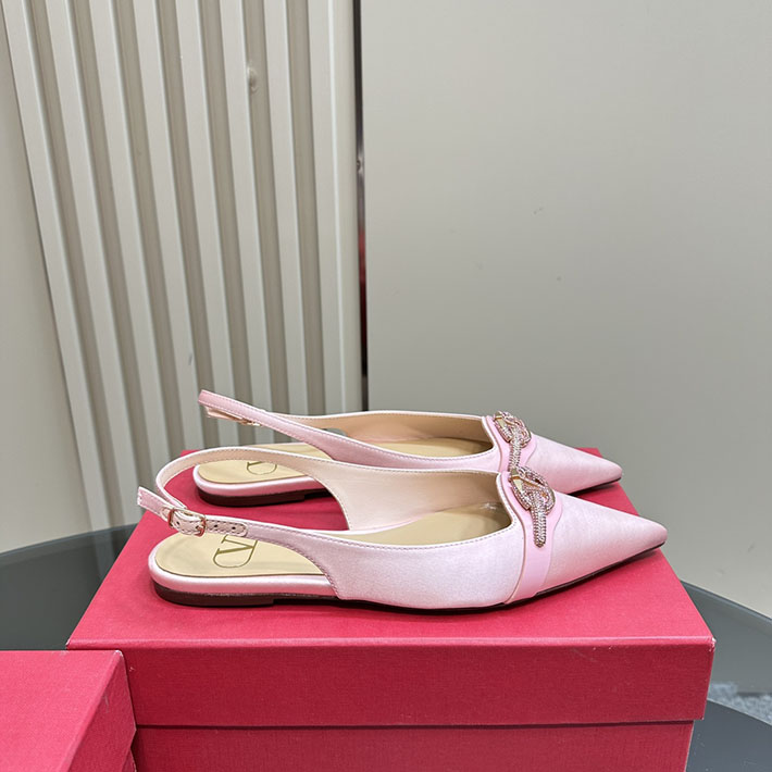 最高級ヴァレンティノスーパーコピー靴 ヴァレンティノパンプスコピー VALENTINO パンプス 歩きやすい ローヒール 2412291 ピンク - 画像 (7)