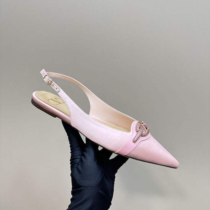 最高級ヴァレンティノスーパーコピー靴 ヴァレンティノパンプスコピー VALENTINO パンプス 歩きやすい ローヒール 2412291 ピンク - 画像 (5)