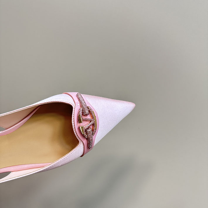 最高級ヴァレンティノスーパーコピー靴 ヴァレンティノパンプスコピー VALENTINO パンプス 歩きやすい ローヒール 2412291 ピンク - 画像 (3)