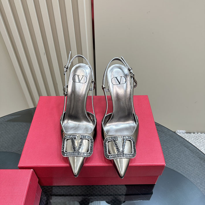 最高級ヴァレンティノスーパーコピー靴 ヴァレンティノパンプスコピー VALENTINO パンプス 歩きやすい ローヒール 2412294 ブラウン - 画像 (9)