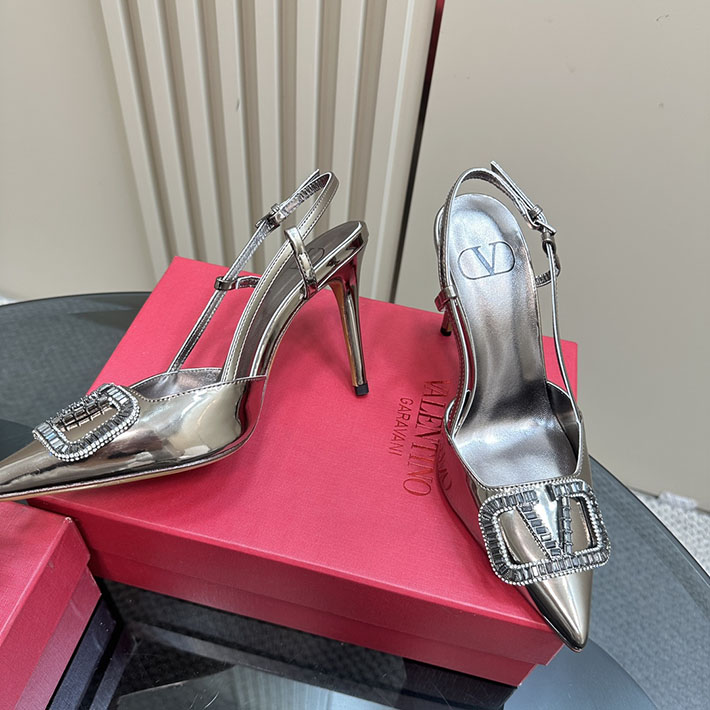 最高級ヴァレンティノスーパーコピー靴 ヴァレンティノパンプスコピー VALENTINO パンプス 歩きやすい ローヒール 2412294 ブラウン - 画像 (8)