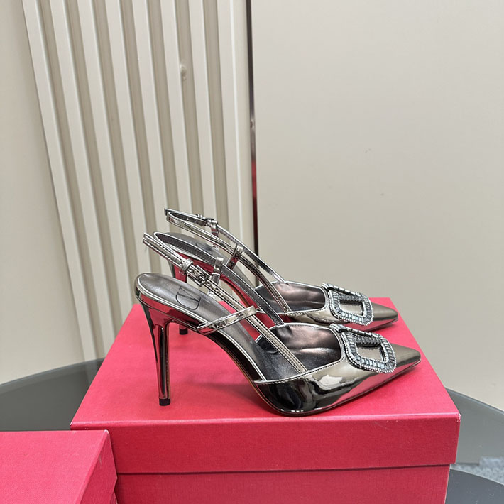 最高級ヴァレンティノスーパーコピー靴 ヴァレンティノパンプスコピー VALENTINO パンプス 歩きやすい ローヒール 2412294 ブラウン - 画像 (6)