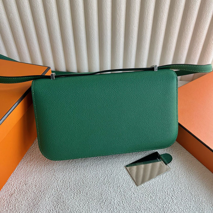 ブランドバッグ アウトレット HERMES コンスタンス1 エラン ヴェールヴェルティゴ ヴォーエプソン シルバー金具 2025定価 2513308 - 画像 (7)