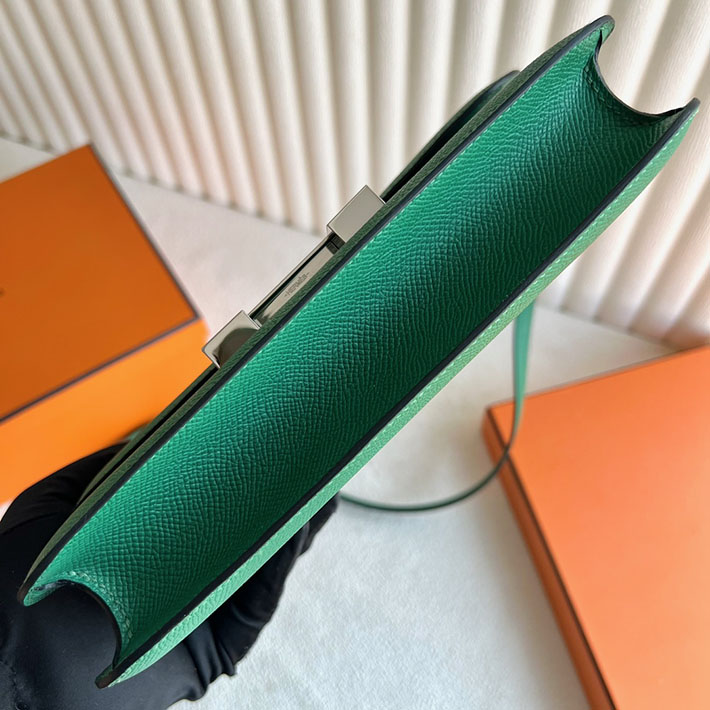 ブランドバッグ アウトレット HERMES コンスタンス1 エラン ヴェールヴェルティゴ ヴォーエプソン シルバー金具 2025定価 2513308 - 画像 (3)