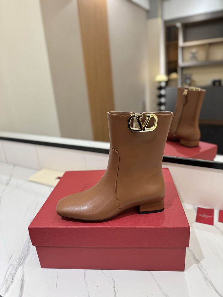 最高級ヴァレンティノスーパーコピー靴 ヴァレンティノブーツコピー VALENTINO ミドルブーツ レディース 歩きやすい 2412309 ブラウン - 画像 (7)
