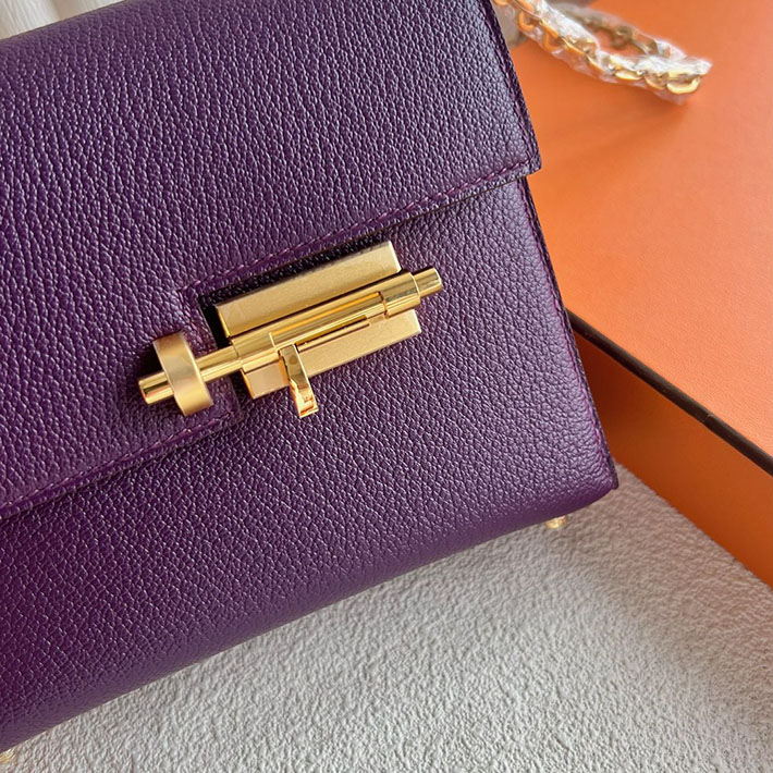 一生使える ブランドバッグ HERMES エルメス ヴェルーミニ アネモネ シェブルミゾル ゴールド金具 2025定価 2513322 - 画像 (9)