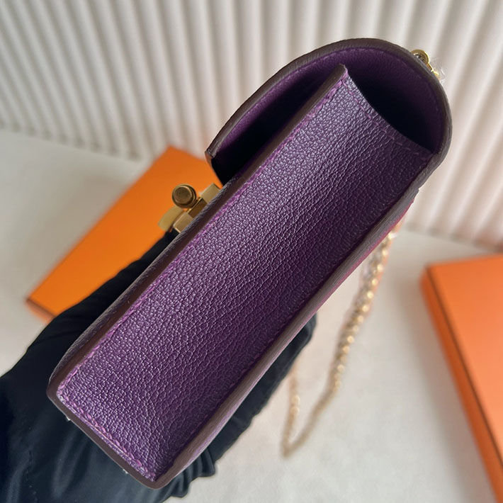 一生使える ブランドバッグ HERMES エルメス ヴェルーミニ アネモネ シェブルミゾル ゴールド金具 2025定価 2513322 - 画像 (8)