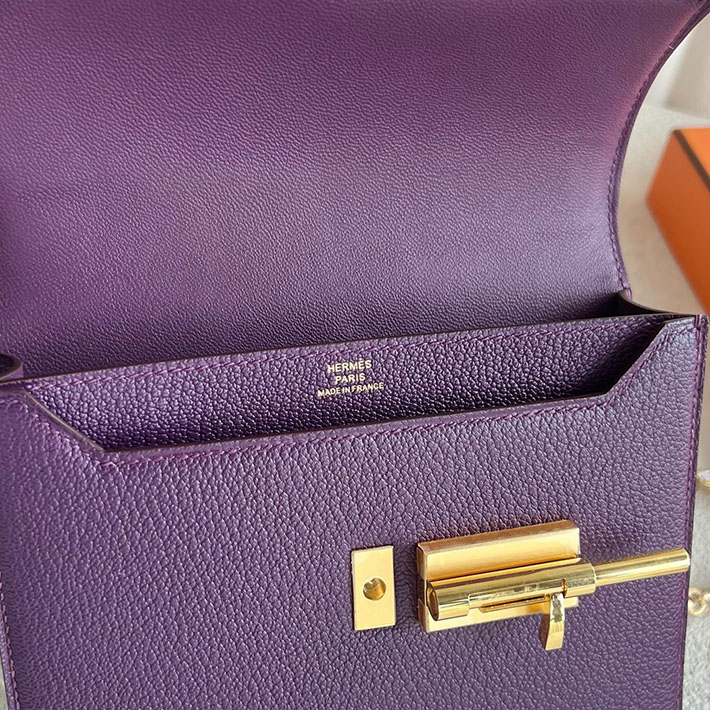 一生使える ブランドバッグ HERMES エルメス ヴェルーミニ アネモネ シェブルミゾル ゴールド金具 2025定価 2513322 - 画像 (6)