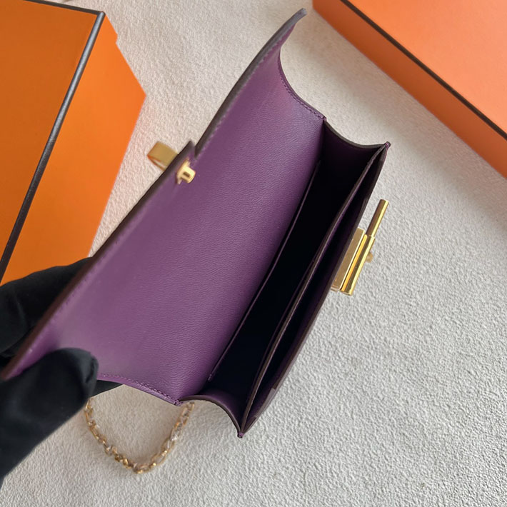 一生使える ブランドバッグ HERMES エルメス ヴェルーミニ アネモネ シェブルミゾル ゴールド金具 2025定価 2513322 - 画像 (5)