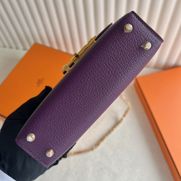 一生使える ブランドバッグ HERMES エルメス ヴェルーミニ アネモネ シェブルミゾル ゴールド金具 2025定価 2513322 - 画像 (3)