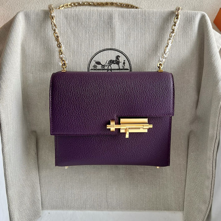 一生使える ブランドバッグ HERMES エルメス ヴェルーミニ アネモネ シェブルミゾル ゴールド金具 2025定価 2513322 - 画像 (2)