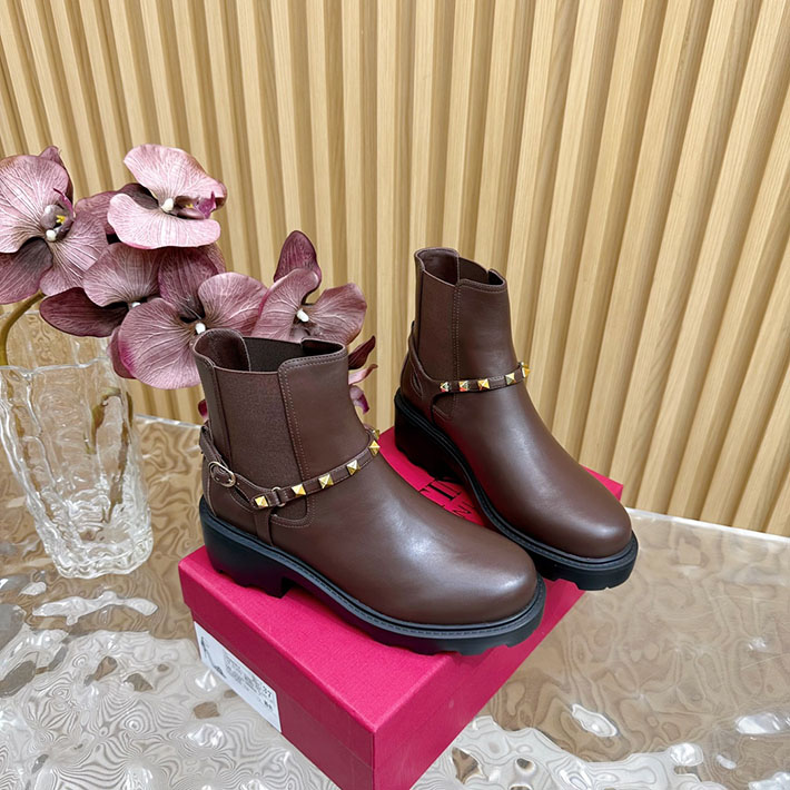 最高級ヴァレンティノスーパーコピー靴 ヴァレンティノブーツコピー VALENTINO エンジニアブーツ レディース レッドウィング 2412425 ブラウン - 画像 (8)