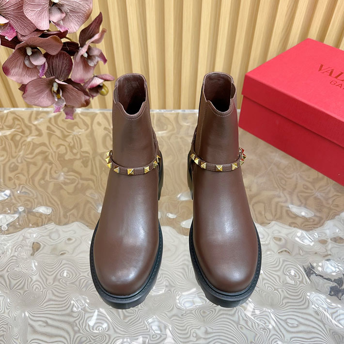 最高級ヴァレンティノスーパーコピー靴 ヴァレンティノブーツコピー VALENTINO エンジニアブーツ レディース レッドウィング 2412425 ブラウン - 画像 (6)