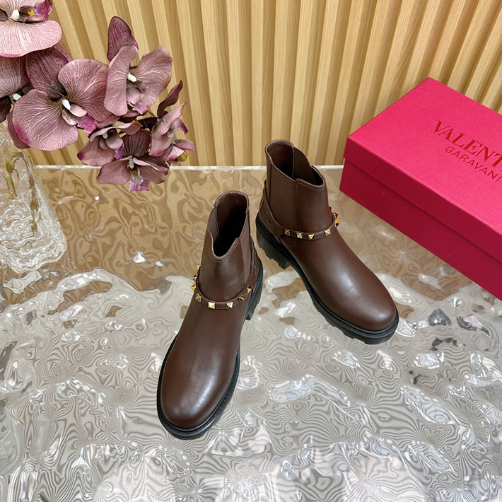 最高級ヴァレンティノスーパーコピー靴 ヴァレンティノブーツコピー VALENTINO エンジニアブーツ レディース レッドウィング 2412425 ブラウン - 画像 (5)