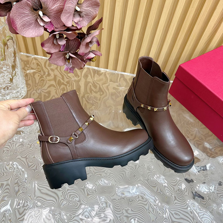 最高級ヴァレンティノスーパーコピー靴 ヴァレンティノブーツコピー VALENTINO エンジニアブーツ レディース レッドウィング 2412425 ブラウン - 画像 (4)