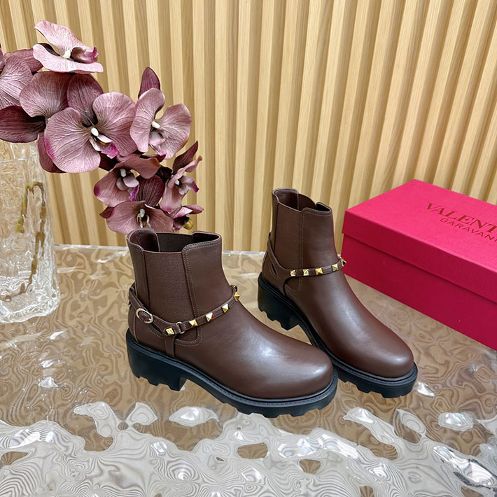 最高級ヴァレンティノスーパーコピー靴 ヴァレンティノブーツコピー VALENTINO エンジニアブーツ レディース レッドウィング 2412425 ブラウン - 画像 (3)