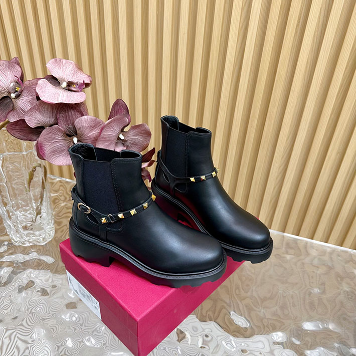 最高級ヴァレンティノスーパーコピー靴 ヴァレンティノブーツコピー VALENTINO エンジニアブーツ レディース レッドウィング 2412426 ブラック - 画像 (9)