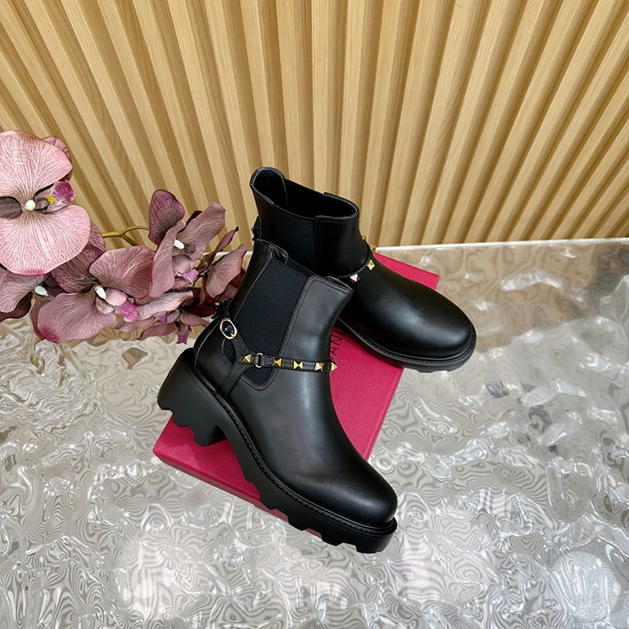 最高級ヴァレンティノスーパーコピー靴 ヴァレンティノブーツコピー VALENTINO エンジニアブーツ レディース レッドウィング 2412426 ブラック - 画像 (8)