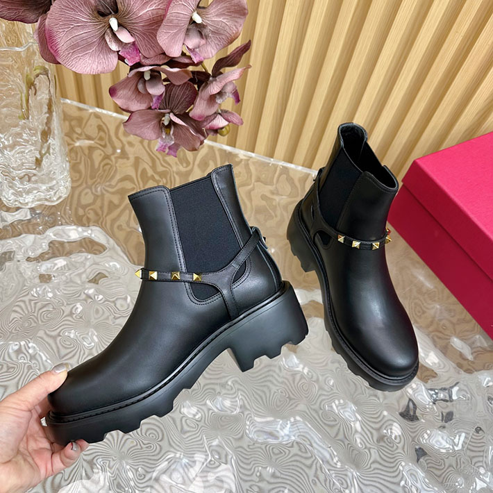 最高級ヴァレンティノスーパーコピー靴 ヴァレンティノブーツコピー VALENTINO エンジニアブーツ レディース レッドウィング 2412426 ブラック - 画像 (4)