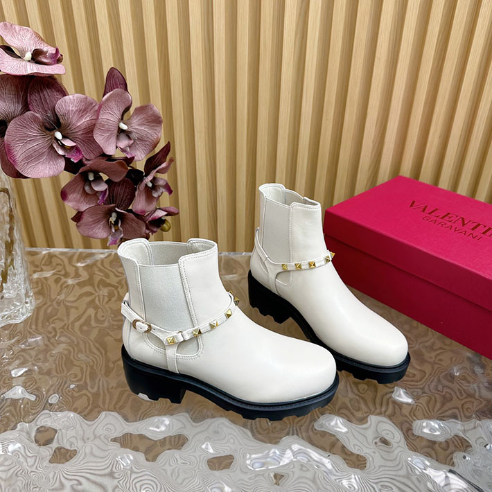 最高級ヴァレンティノスーパーコピー靴 ヴァレンティノブーツコピー VALENTINO エンジニアブーツ レディース レッドウィング 2412427 ホワイト - 画像 (4)
