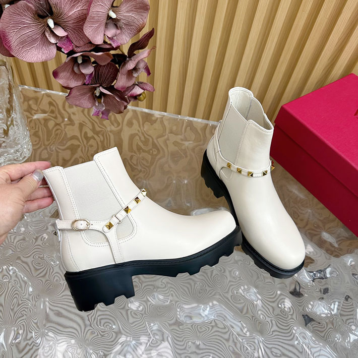 最高級ヴァレンティノスーパーコピー靴 ヴァレンティノブーツコピー VALENTINO エンジニアブーツ レディース レッドウィング 2412427 ホワイト - 画像 (2)