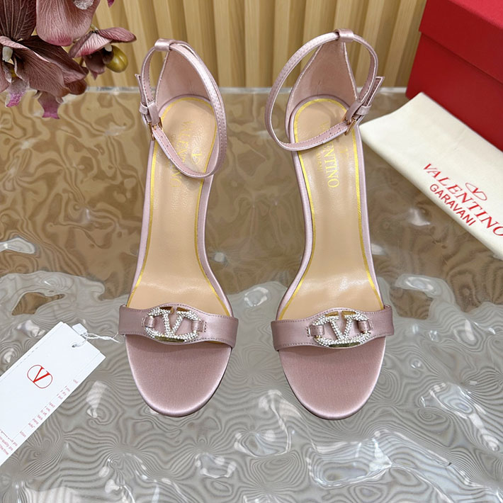 最高級ヴァレンティノスーパーコピー靴 ヴァレンティノサンダルコピー VALENTINO ローヒール レディース サンダル 2412440 ピンク - 画像 (6)
