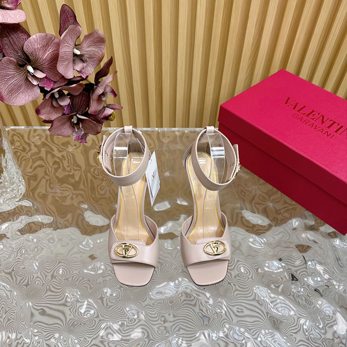 最高級ヴァレンティノスーパーコピー靴 ヴァレンティノサンダルコピー VALENTINO ローヒール レディース サンダル 2412446 ピンク - 画像 (7)