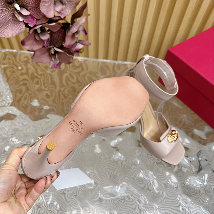 最高級ヴァレンティノスーパーコピー靴 ヴァレンティノサンダルコピー VALENTINO ローヒール レディース サンダル 2412446 ピンク - 画像 (3)