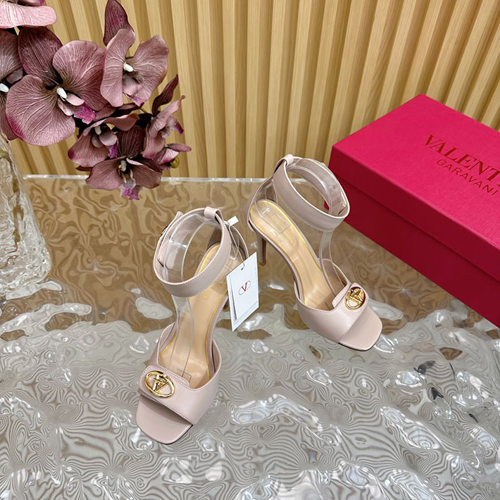 最高級ヴァレンティノスーパーコピー靴 ヴァレンティノサンダルコピー VALENTINO ローヒール レディース サンダル 2412446 ピンク - 画像 (2)