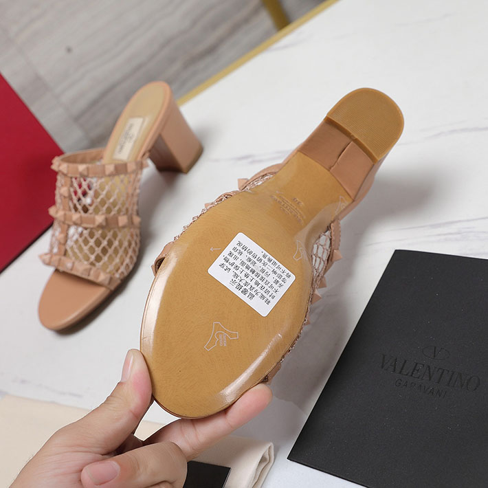 最高級ヴァレンティノスーパーコピー靴 ヴァレンティノサンダルコピー VALENTINO ミュールサンダル いつから 2412468 ベビーピンク - 画像 (9)