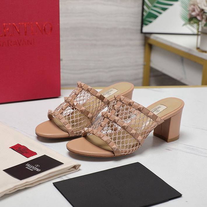 最高級ヴァレンティノスーパーコピー靴 ヴァレンティノサンダルコピー VALENTINO ミュールサンダル いつから 2412468 ベビーピンク - 画像 (8)
