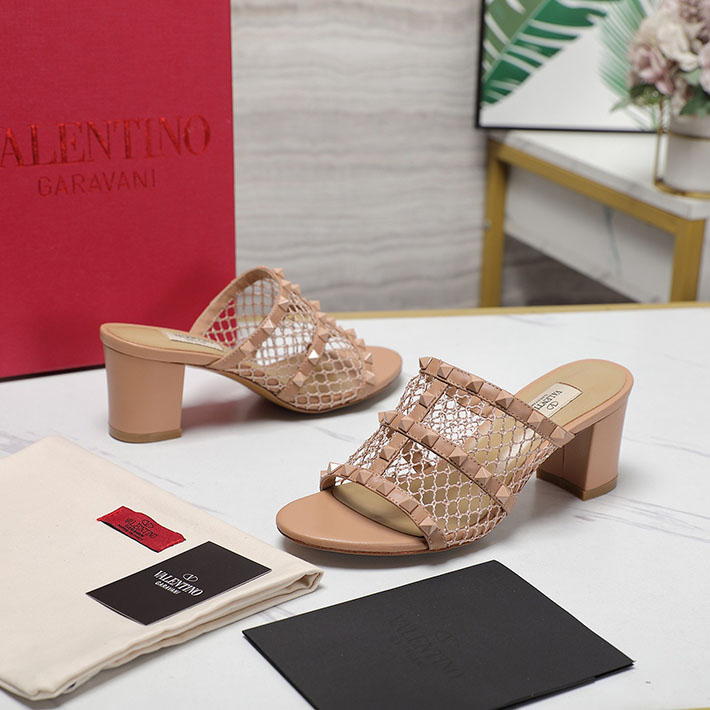 最高級ヴァレンティノスーパーコピー靴 ヴァレンティノサンダルコピー VALENTINO ミュールサンダル いつから 2412468 ベビーピンク - 画像 (7)