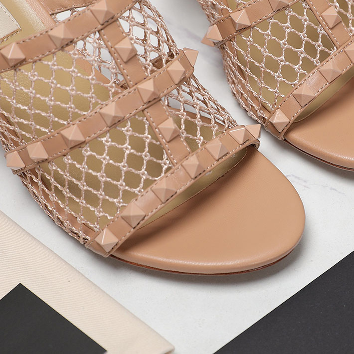 最高級ヴァレンティノスーパーコピー靴 ヴァレンティノサンダルコピー VALENTINO ミュールサンダル いつから 2412468 ベビーピンク - 画像 (5)
