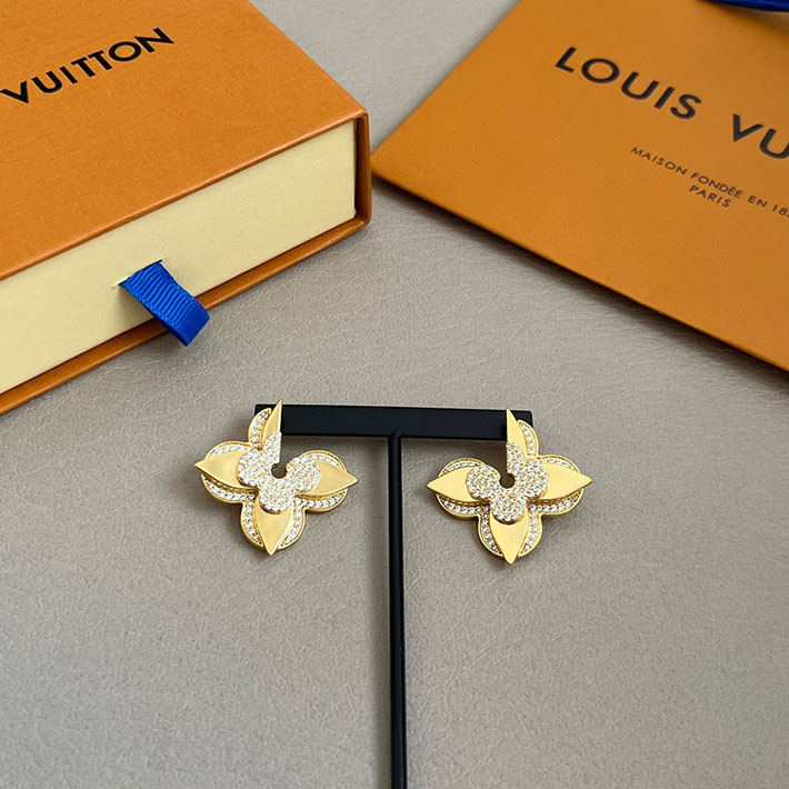 最高級ルイヴィトンスーパーコピー ルイヴィトンピアスコピー ピアス・LV メダリオン M01995 ゴールド - 画像 (6)
