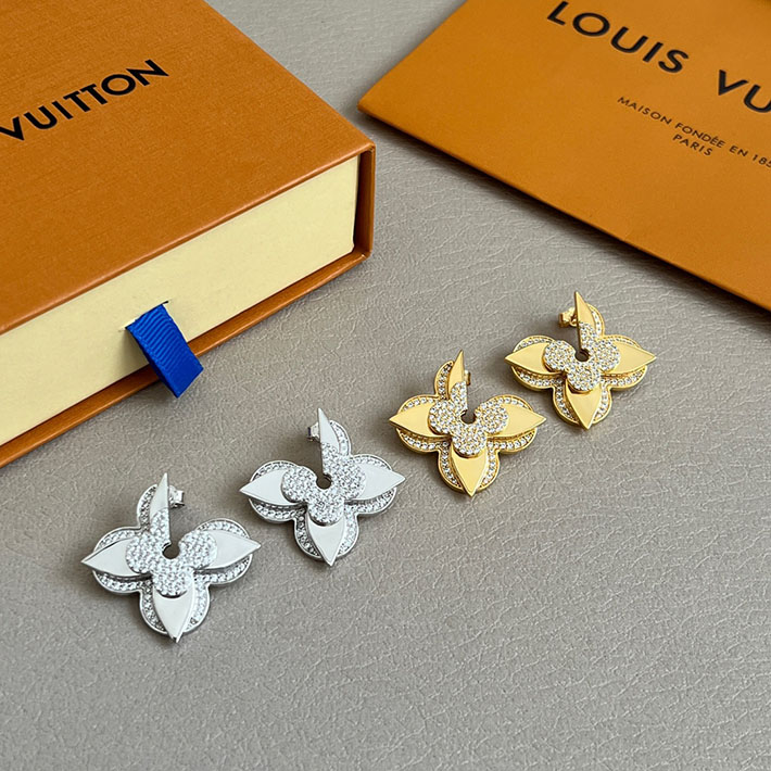最高級ルイヴィトンスーパーコピー ルイヴィトンピアスコピー ピアス・LV メダリオン M01995 ゴールド - 画像 (5)