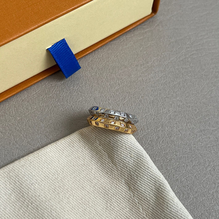 ルイヴィトン リング ル ダミエ ドゥ ルイ・ヴィトン 3.5mm Q0K17A イエローゴールド - 画像 (7)