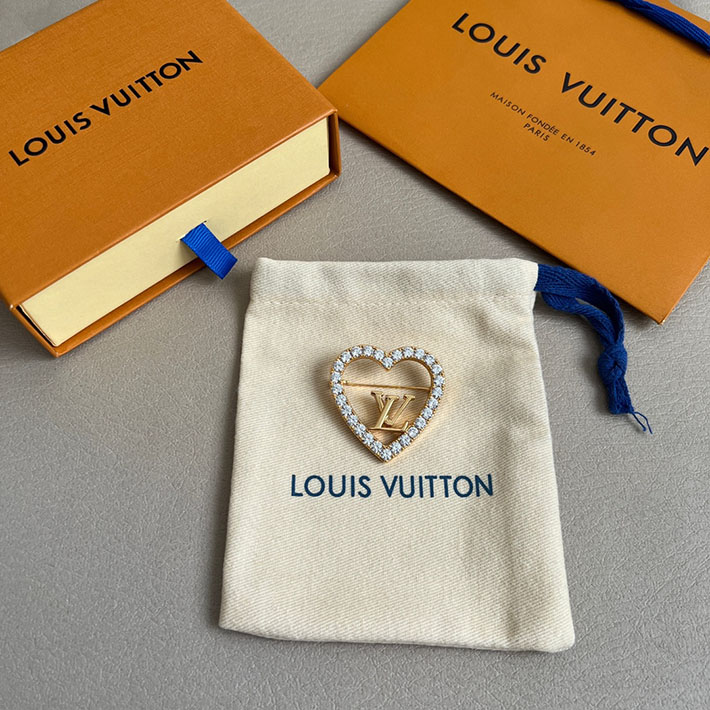 最高級ルイヴィトンスーパーコピー ルイヴィトンブローチコピー ブローチ・マイ LV ラブ M02163 ゴールド - 画像 (12)
