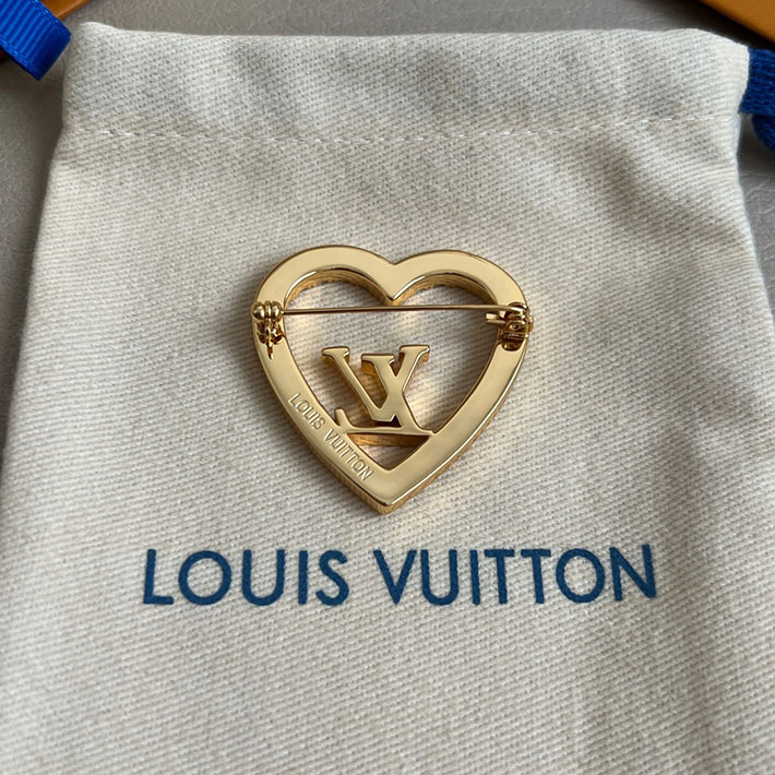 最高級ルイヴィトンスーパーコピー ルイヴィトンブローチコピー ブローチ・マイ LV ラブ M02163 ゴールド - 画像 (10)
