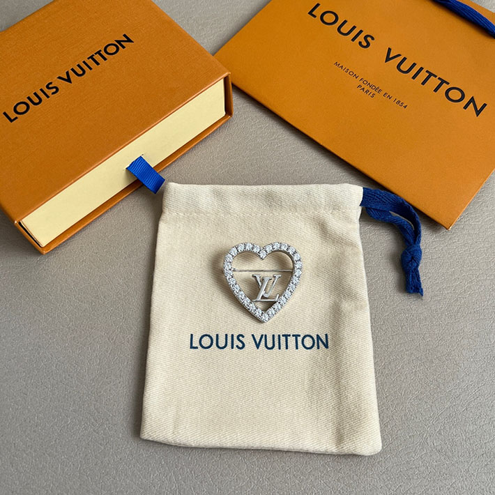 最高級ルイヴィトンスーパーコピー ルイヴィトンブローチコピー ブローチ・マイ LV ラブ M02163 ゴールド - 画像 (7)