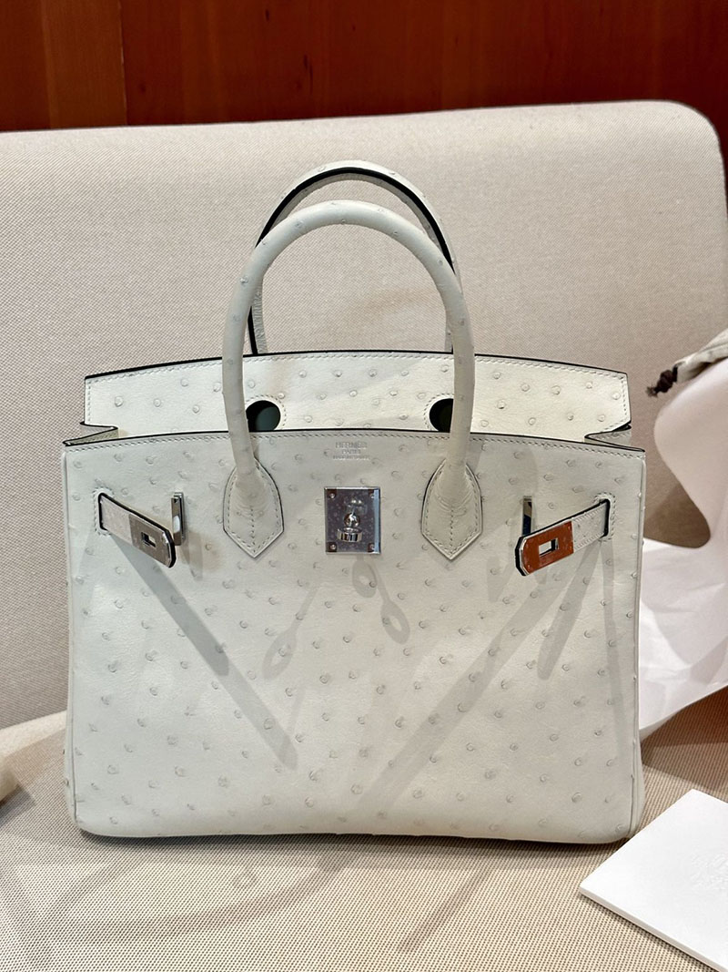 バーキン30 オーストリッチ 定価 エルメス HERMES バーキン30 パーシュマン オーストリッチ シルバー金具 2412851 - 画像 (12)