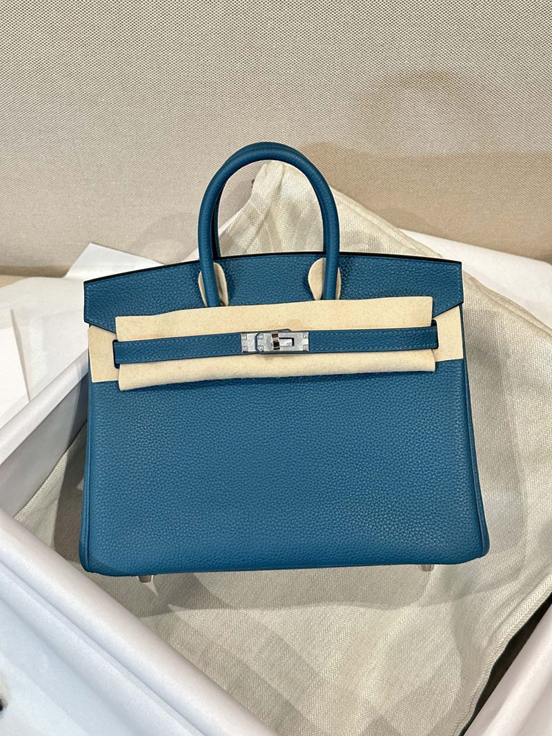 バーキン売る マルか エルメス HERMES バーキン25 ヴェールボスフォール トゴ シルバー金具 2412853 - 画像 (3)