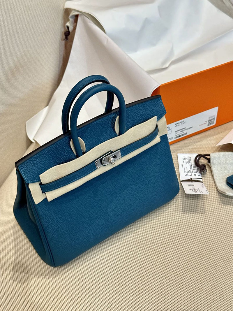 バーキン売る マルか エルメス HERMES バーキン25 ヴェールボスフォール トゴ シルバー金具 2412853 - 画像 (2)