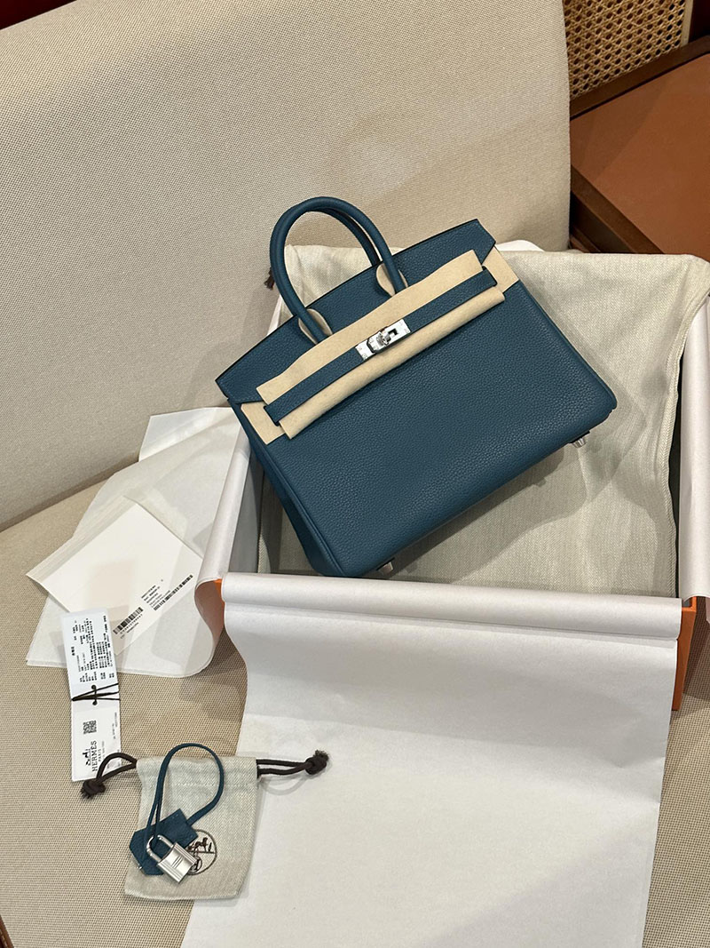 バーキン売る マルか エルメス HERMES バーキン25 ヴェールボスフォール トゴ シルバー金具 2412853 - 画像 (11)