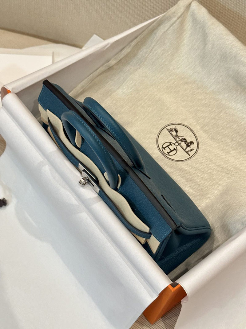 バーキン売る マルか エルメス HERMES バーキン25 ヴェールボスフォール トゴ シルバー金具 2412853 - 画像 (10)