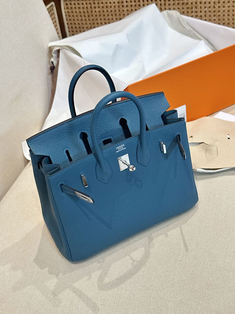 バーキン売る マルか エルメス HERMES バーキン25 ヴェールボスフォール トゴ シルバー金具 2412853 - 画像 (6)