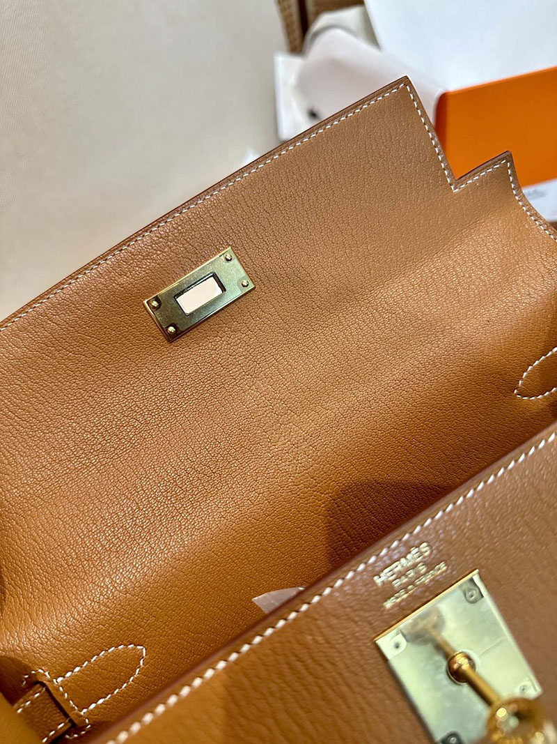 ケリー28 内縫い 定価 エルメス HERMES ケリー28 内縫い ゴールド トゴ ゴールド金具 2412854 - 画像 (8)