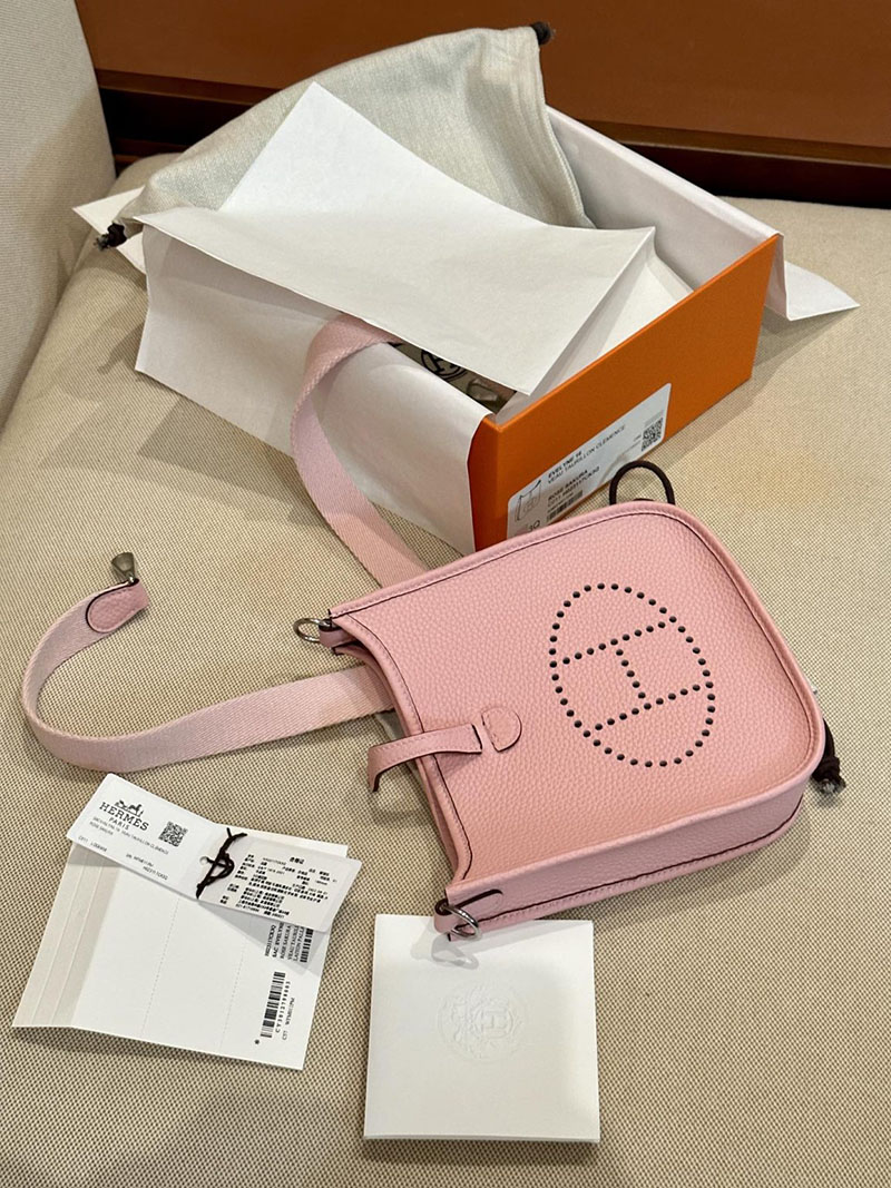 エルメス エブリン 人気色 HERMES エヴリン 16 TPM ローズサクラ トリヨンクレマンス シルバー金具 2412860 - 画像 (6)