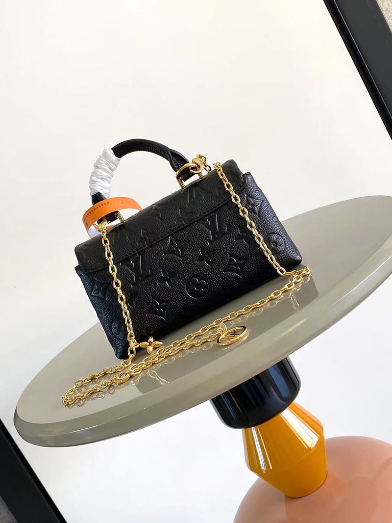 ルイヴィトン 普段使い バッグ Nano Madeleine ブラック M12144 モノグラム ゴールド金具 - 画像 (8)