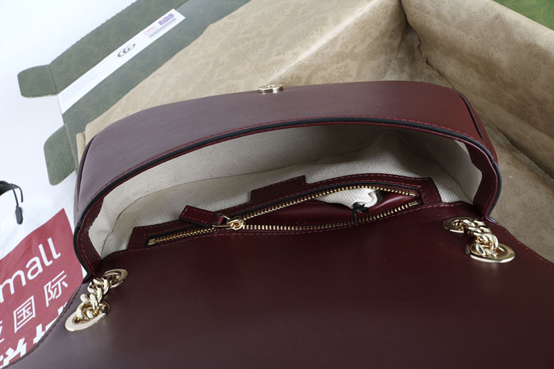 グッチ ショルダーバッグ 人気順 GUCCI グッチ ブロンディ スモール ショルダーバッグ 815715 HAAKF 6207 レッド ゴールド金具 - 画像 (2)